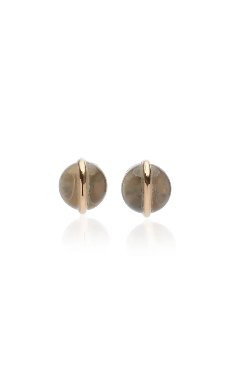 Cyril Glory 14K Yellow Gold Quartz Earrings | Thumbnail 3 Cyril Glory 14K Yellow Gold Quartz Earrings | Thumbnail 3