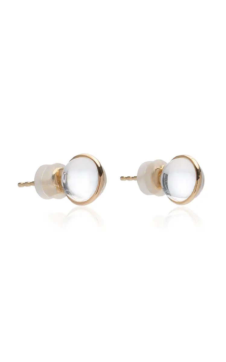 Cyril Glory 14K Yellow Gold Quartz Earrings | Thumbnail 4 Cyril Glory 14K Yellow Gold Quartz Earrings | Thumbnail 4