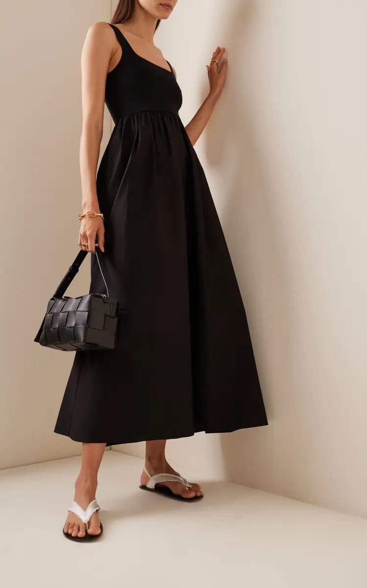 Matteau Ribbed-Knit and Cotton Maxi Dress | Thumbnail 3 Matteau Ribbed-Knit and Cotton Maxi Dress | Thumbnail 3