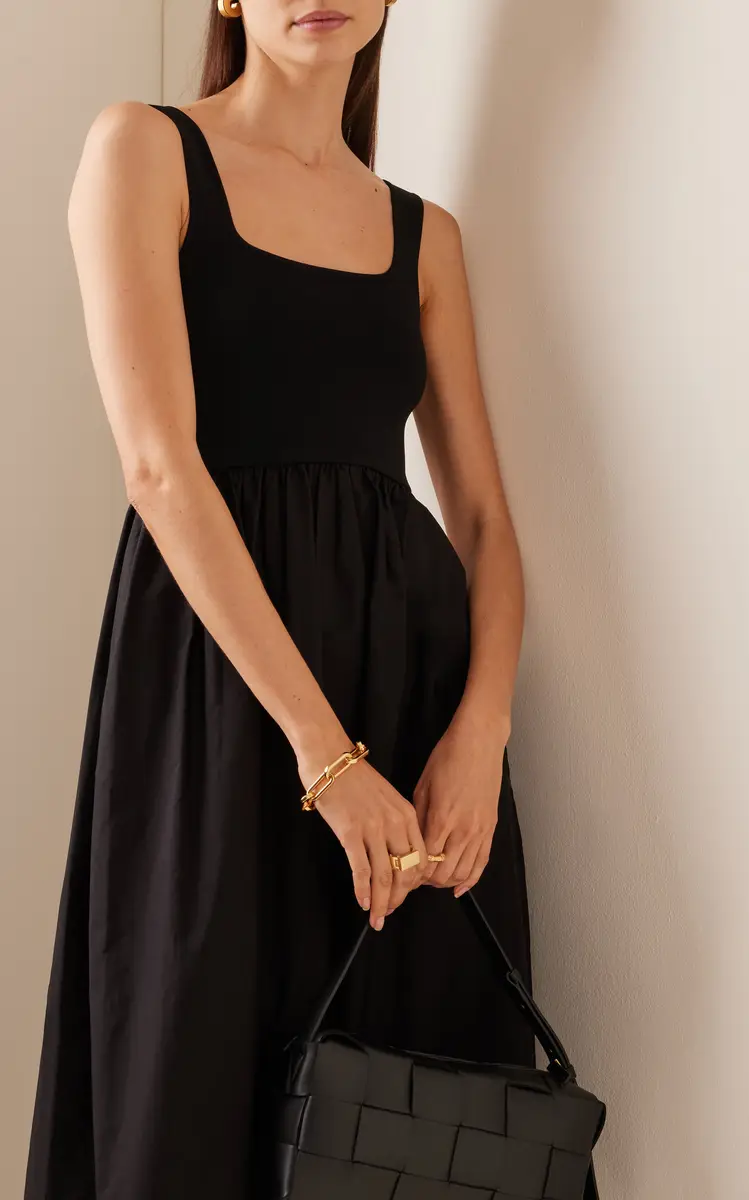 Matteau Ribbed-Knit and Cotton Maxi Dress | Thumbnail 4 Matteau Ribbed-Knit and Cotton Maxi Dress | Thumbnail 4