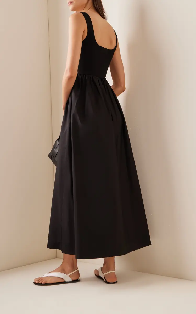 Matteau Ribbed-Knit and Cotton Maxi Dress | Thumbnail 5 Matteau Ribbed-Knit and Cotton Maxi Dress | Thumbnail 5