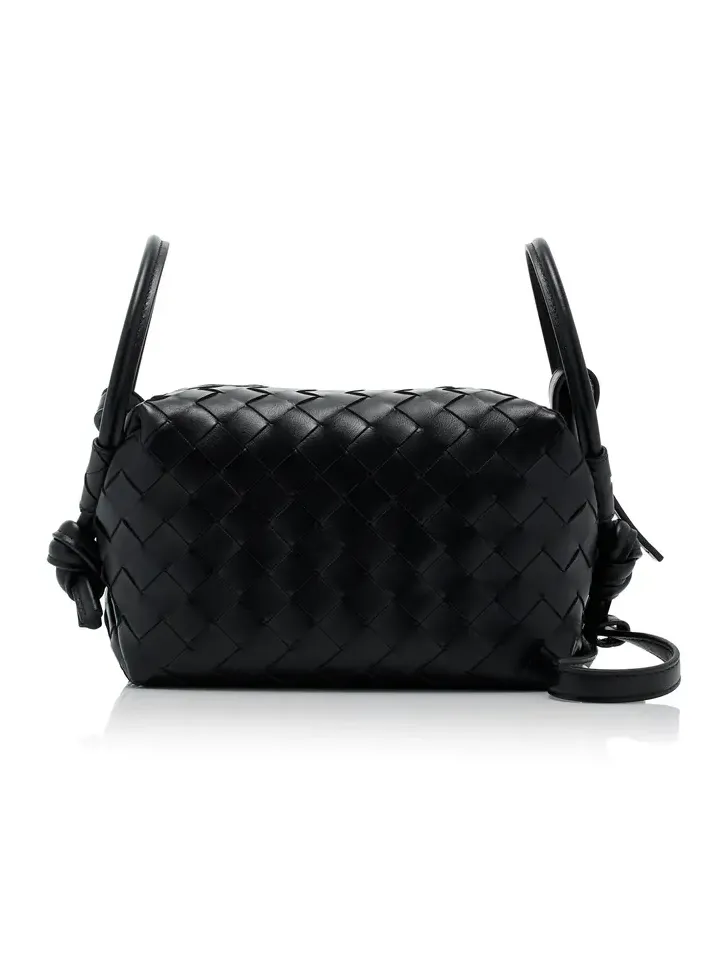 Small Loop Intrecciato Leather Shoulder Bag Small Loop Intrecciato Leather Shoulder Bag