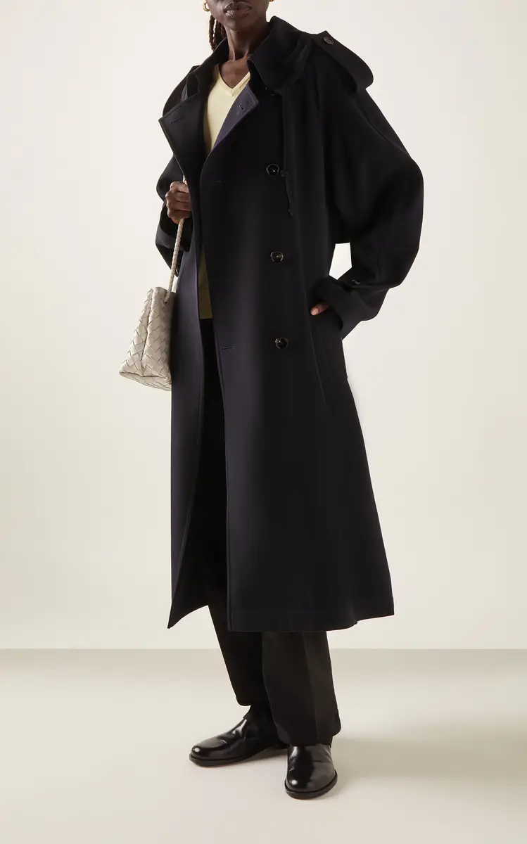 Bottega Veneta Wool Gabardine Trench Coat | Thumbnail 2