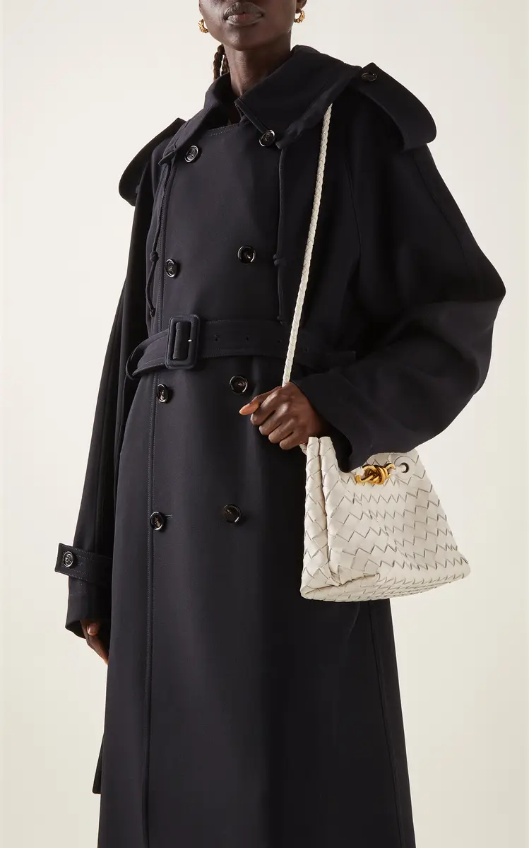 Bottega Veneta Wool Gabardine Trench Coat | Thumbnail 3