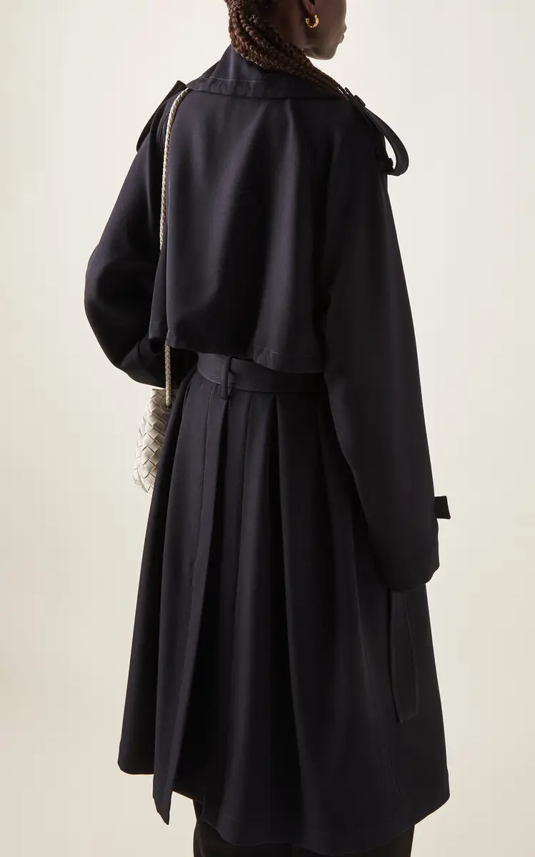 Bottega Veneta Wool Gabardine Trench Coat | Thumbnail 4