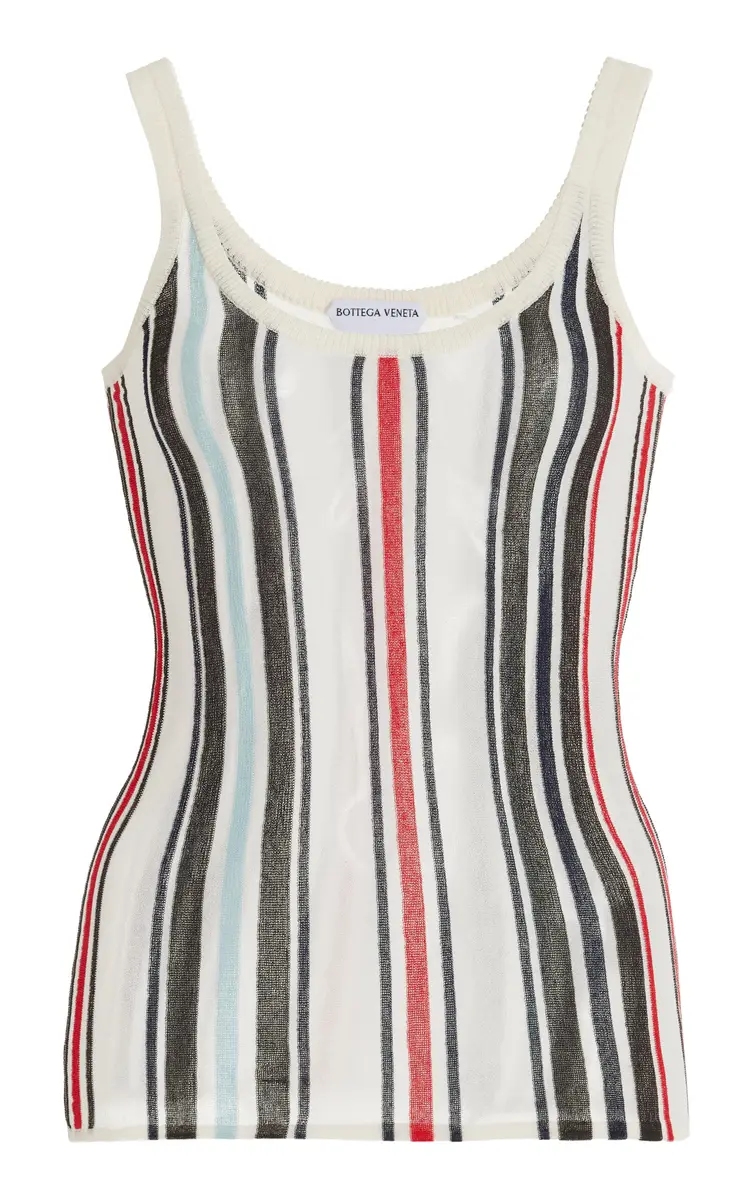 Bottega Veneta Striped Cotton-Knit Tank Top | Thumbnail 6 Bottega Veneta Striped Cotton-Knit Tank Top | Thumbnail 6