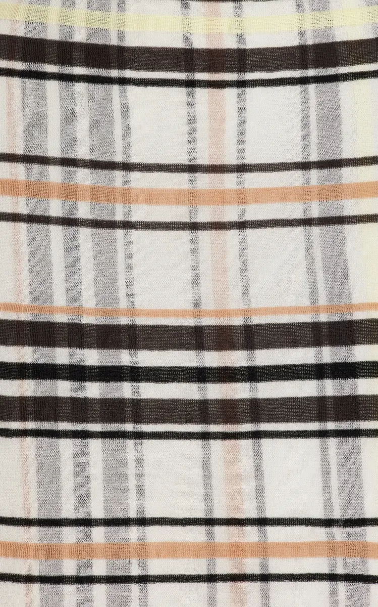 Bottega Veneta Plaid Cotton Skirt | Thumbnail 5
