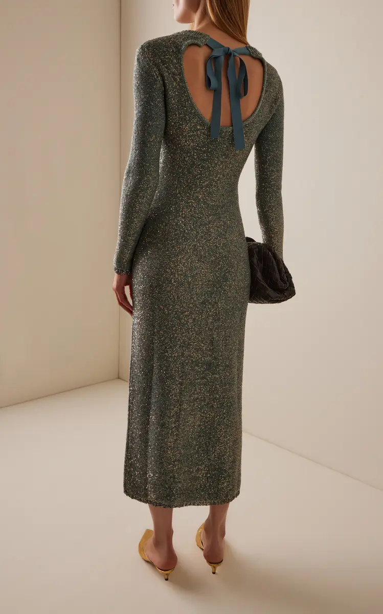 Altuzarra Exclusive Open-Back Sequined Wool-Blend Knit Midi Dress | Thumbnail 4 Altuzarra Exclusive Open-Back Sequined Wool-Blend Knit Midi Dress | Thumbnail 4