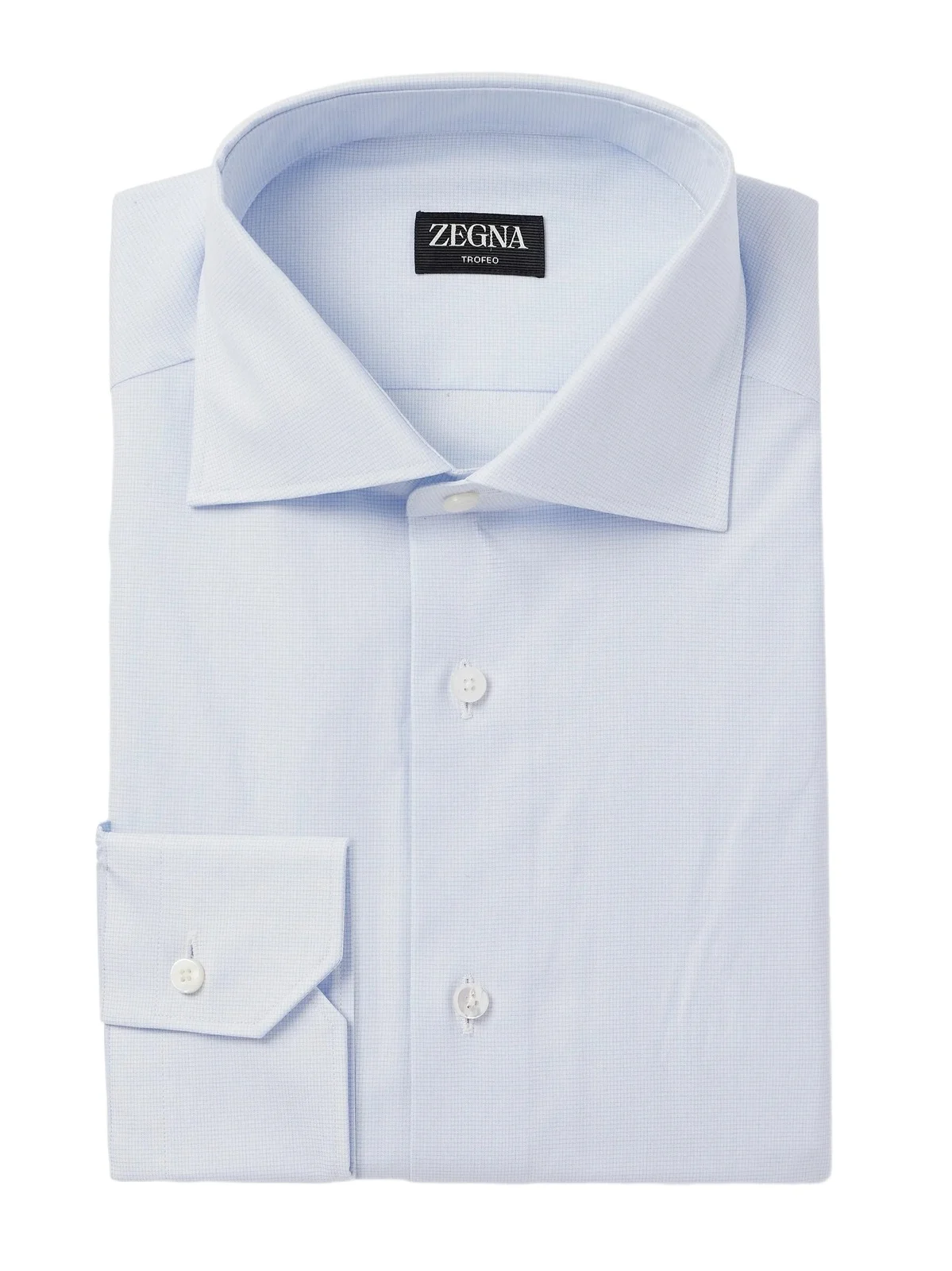 Cutaway-Collar Checked Cotton-Poplin Shirt - Men Cutaway-Collar Checked Cotton-Poplin Shirt - Men