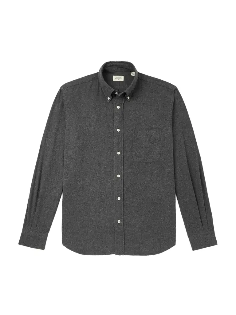 Hartford Pitt Button-Down Collar Cotton-Flannel Shirt - Men | Image 1 Hartford Pitt Button-Down Collar Cotton-Flannel Shirt - Men | Image 1