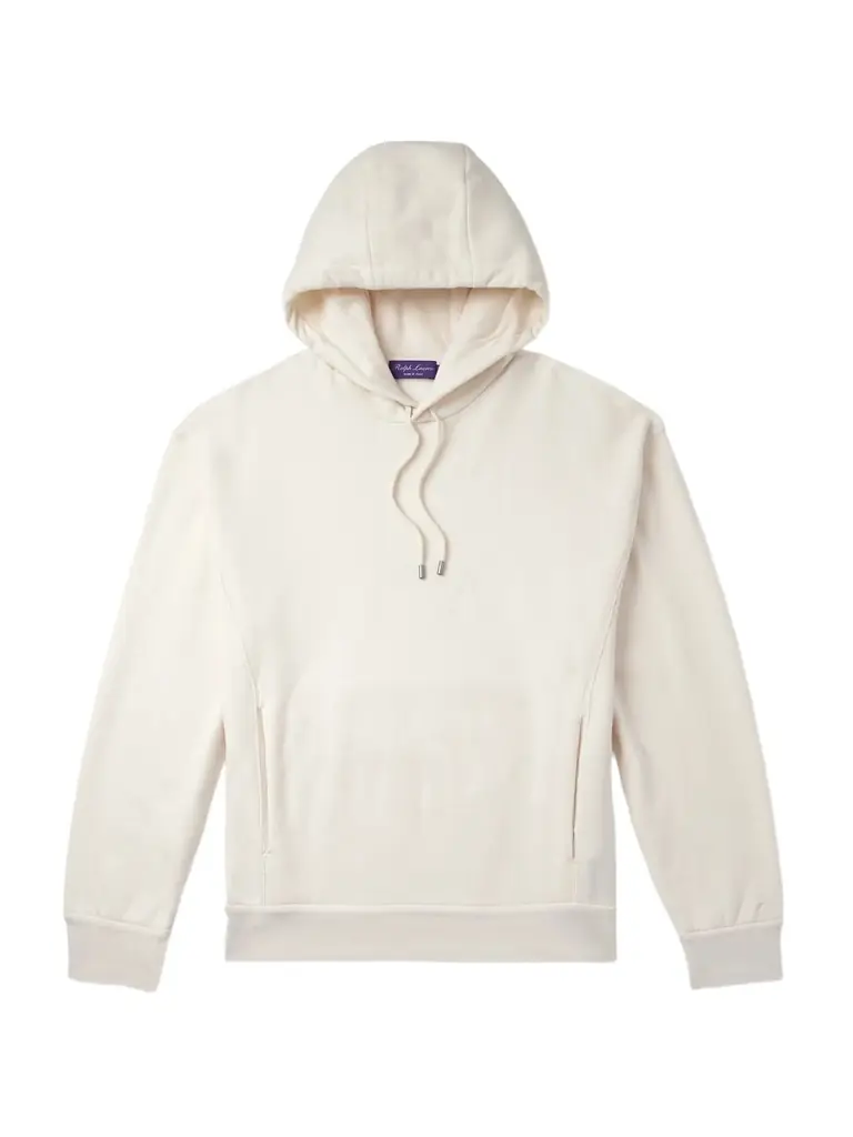 Cotton and Cashmere-Blend Jersey Hoodie - Men Cotton and Cashmere-Blend Jersey Hoodie - Men