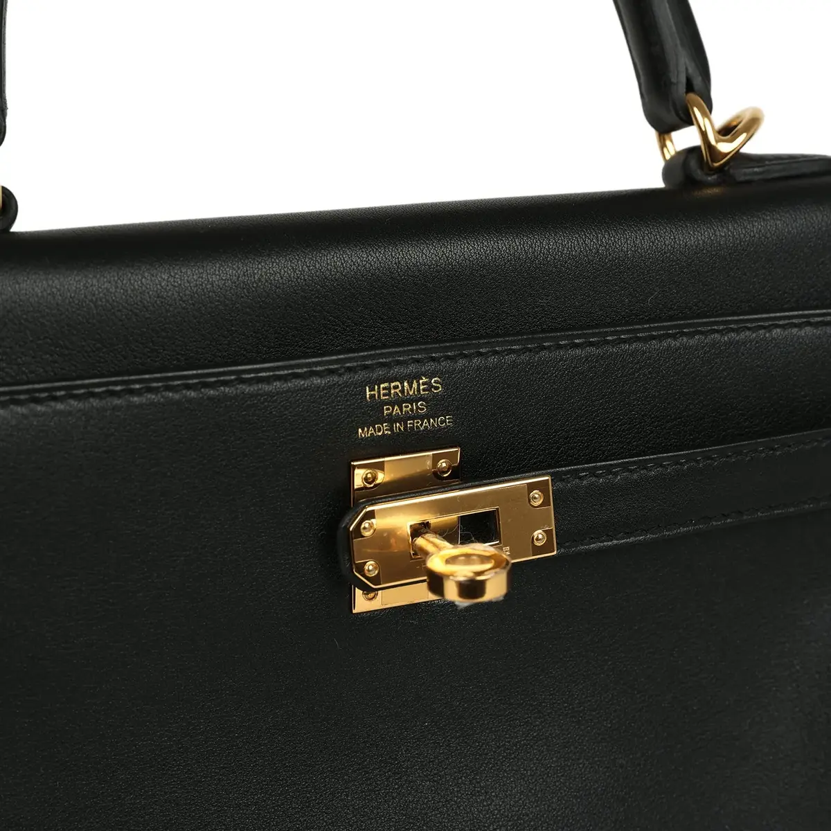 HERMÈS Hermes Kelly Retourne 25 Black Cheri Gold Hardware | Thumbnail 7 HERMÈS Hermes Kelly Retourne 25 Black Cheri Gold Hardware | Thumbnail 7