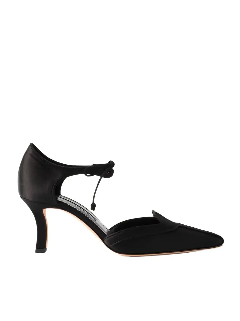 Manolo Blahnik Orata 70 Satin Pumps | Image 1 Manolo Blahnik Orata 70 Satin Pumps | Image 1