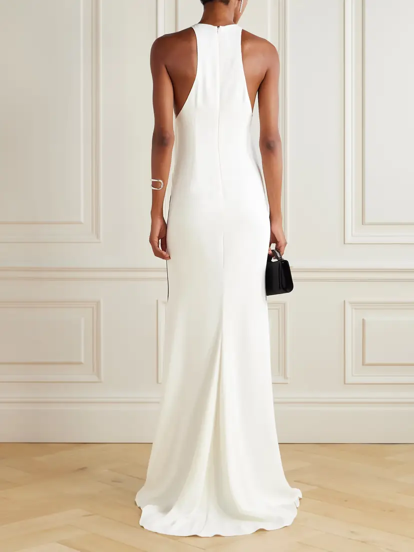 Stella McCartney Miracle Organza-trimmed Two-tone Crepe Gown | Thumbnail 3