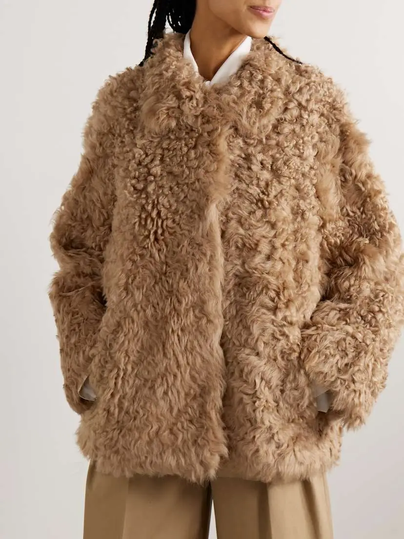 Nour Hammour Carolyn Shearling Coat | Thumbnail 3 Nour Hammour Carolyn Shearling Coat | Thumbnail 3