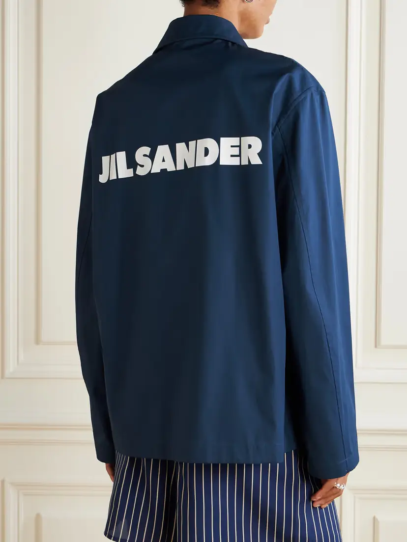 Jil Sander Printed Cotton-taffeta Jacket | Thumbnail 4