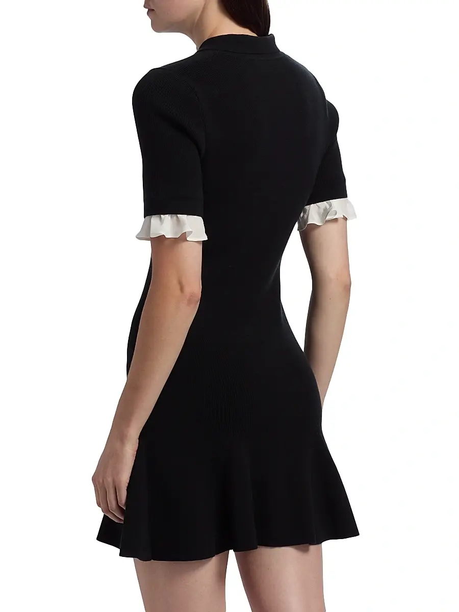 Cinq à Sept Women's Keaton Knit Polo Minidress | Thumbnail 5