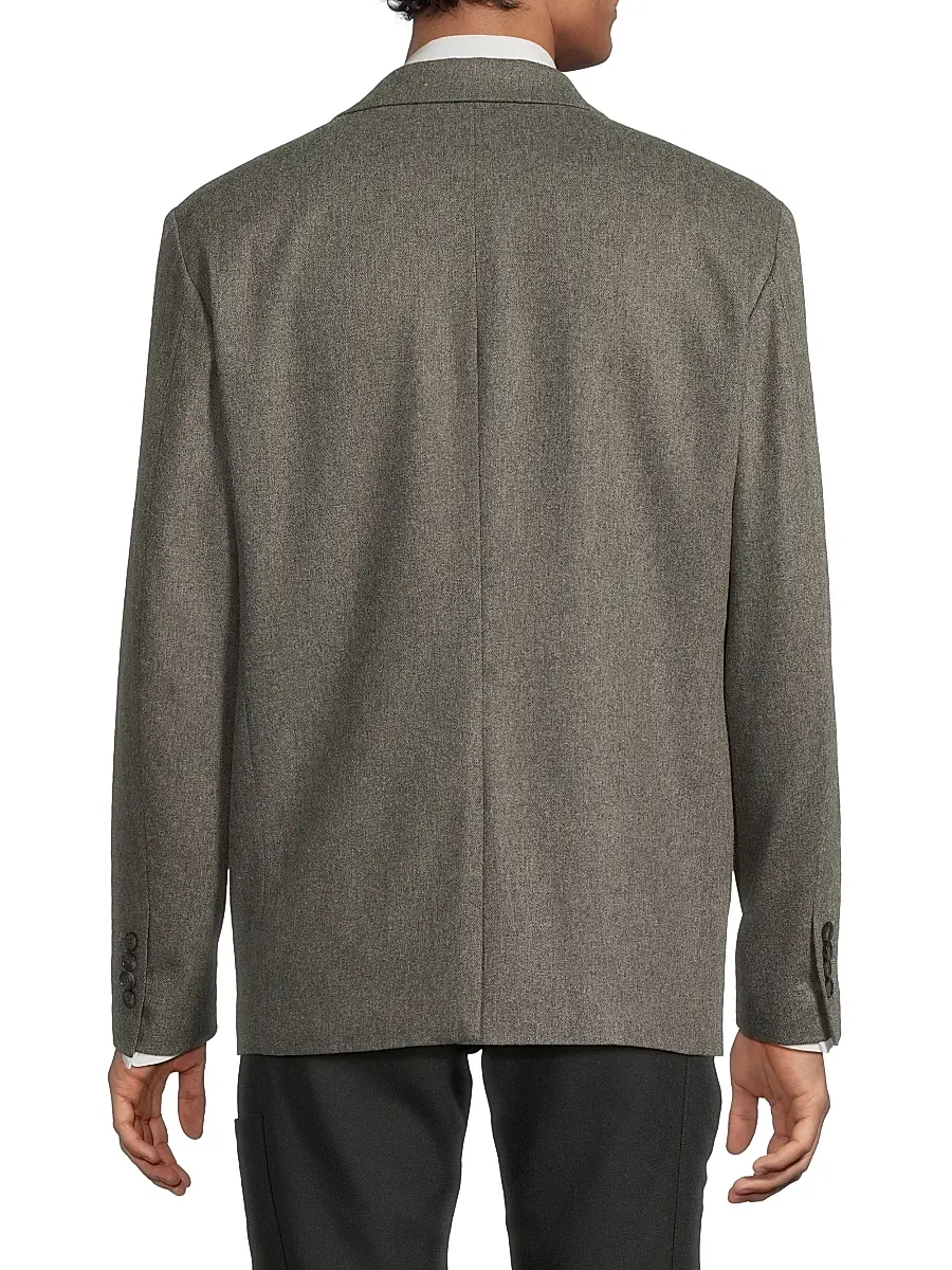 Vince Men's Wool Flannel Single-Breasted Blazer | Thumbnail 5 Vince Men's Wool Flannel Single-Breasted Blazer | Thumbnail 5