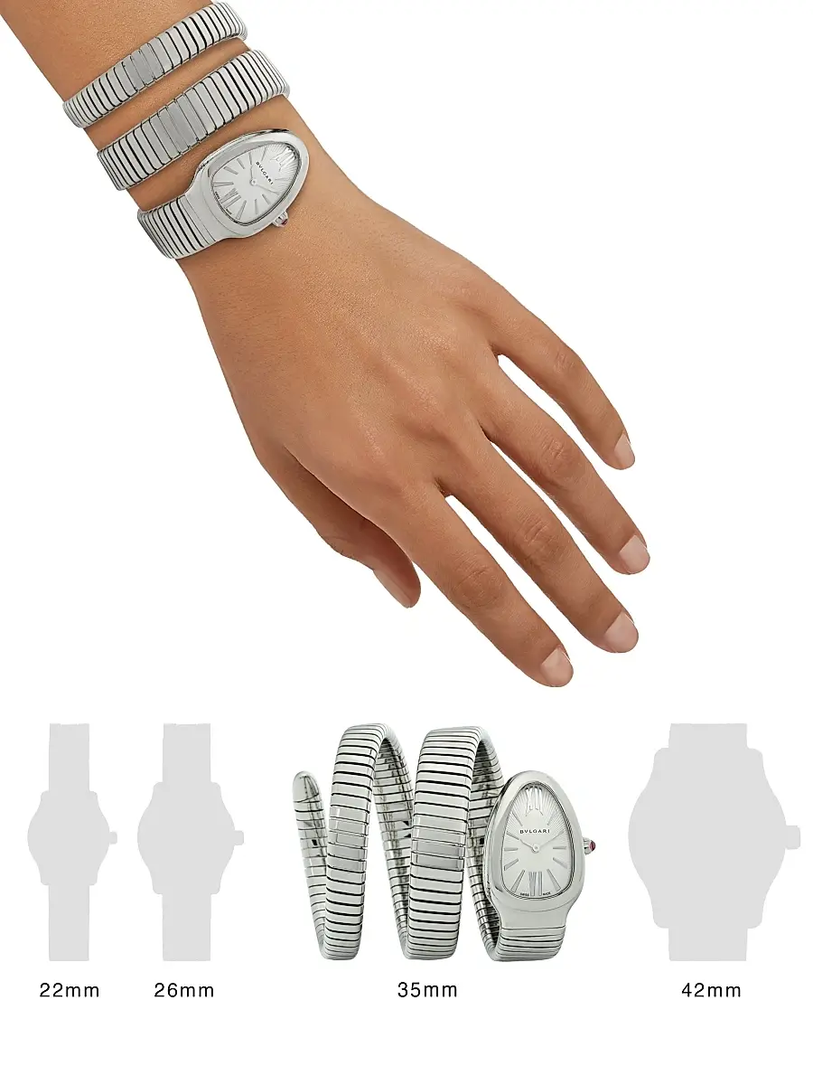 BVLGARI Women's Serpenti Tubogas Stainless Steel Double Twist Watch | Thumbnail 3 BVLGARI Women's Serpenti Tubogas Stainless Steel Double Twist Watch | Thumbnail 3