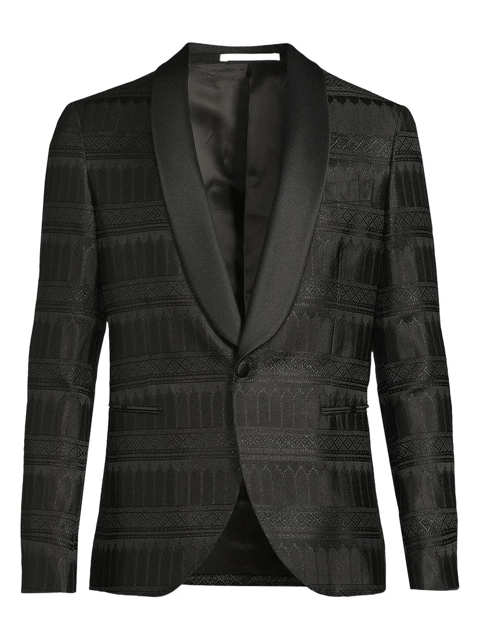 Men's Silk-Blend Single-Breasted Dinner Jacket Men's Silk-Blend Single-Breasted Dinner Jacket