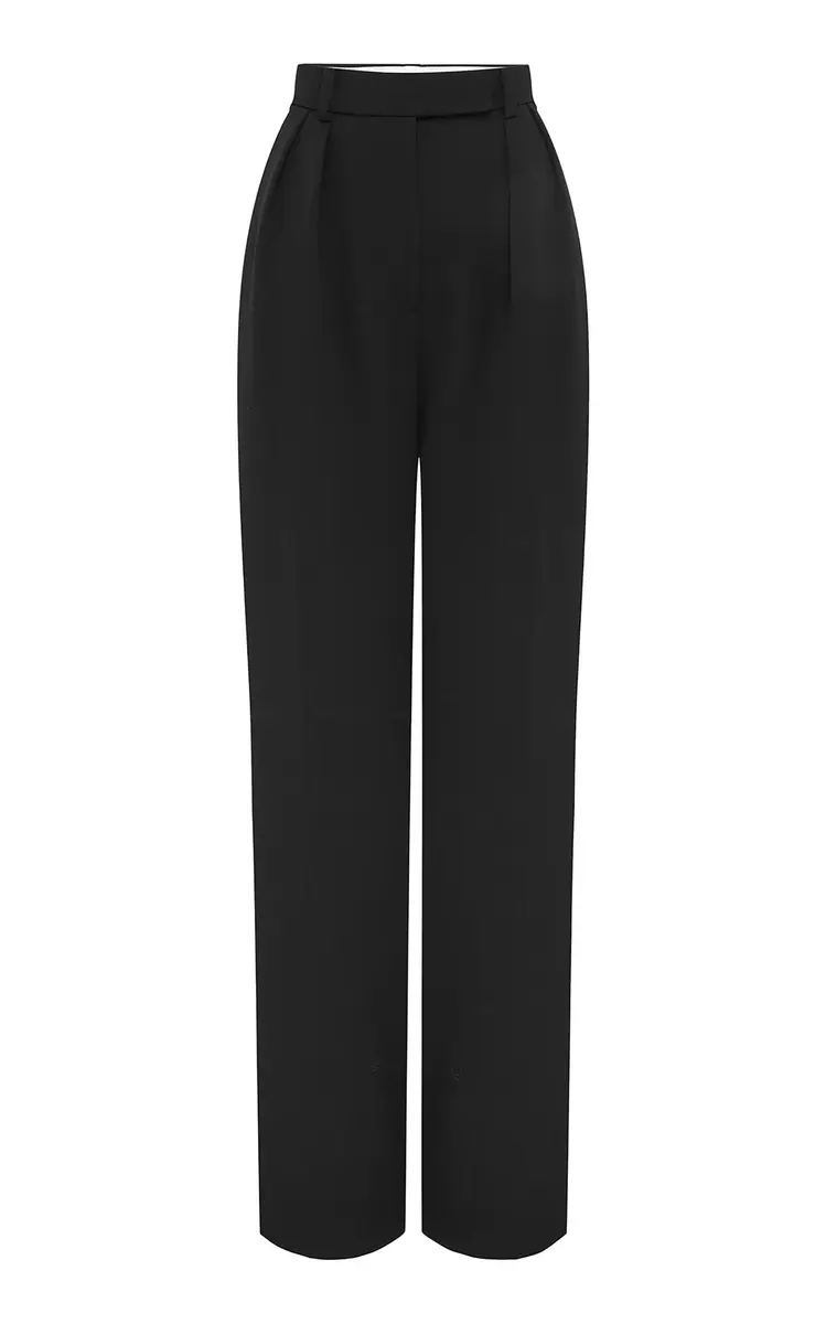Alex Perry Tailored Wool-Blend Straight-Leg Pants | Thumbnail 4