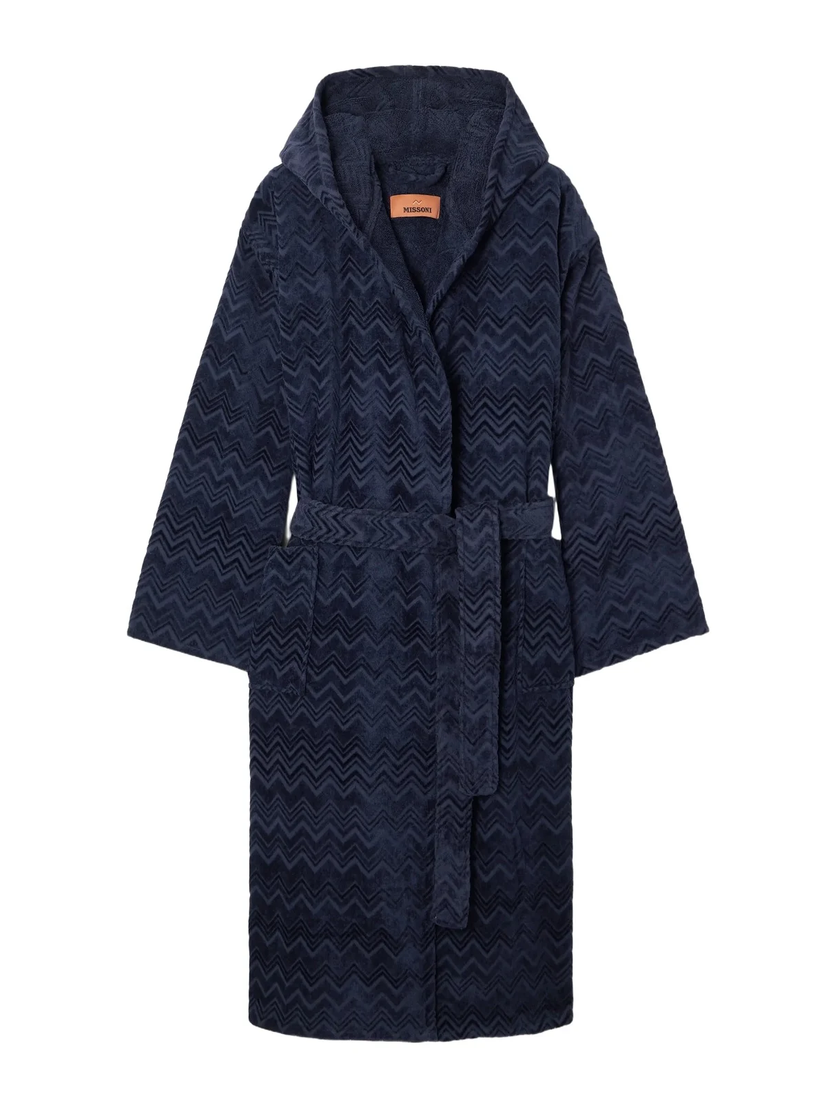 Chalk Belted Striped Cotton-terry Robe Chalk Belted Striped Cotton-terry Robe