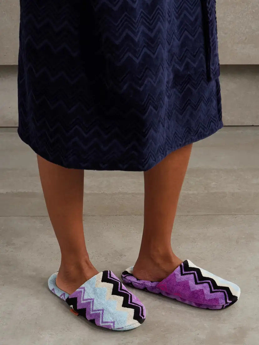 Missoni Home Giacomo Striped Cotton-terry Slippers | Thumbnail 2 Missoni Home Giacomo Striped Cotton-terry Slippers | Thumbnail 2