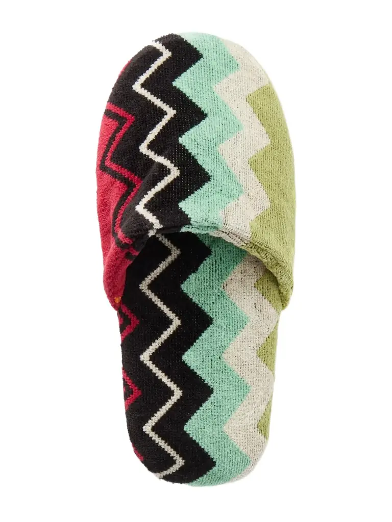 Giacomo Striped Cotton-terry Slippers