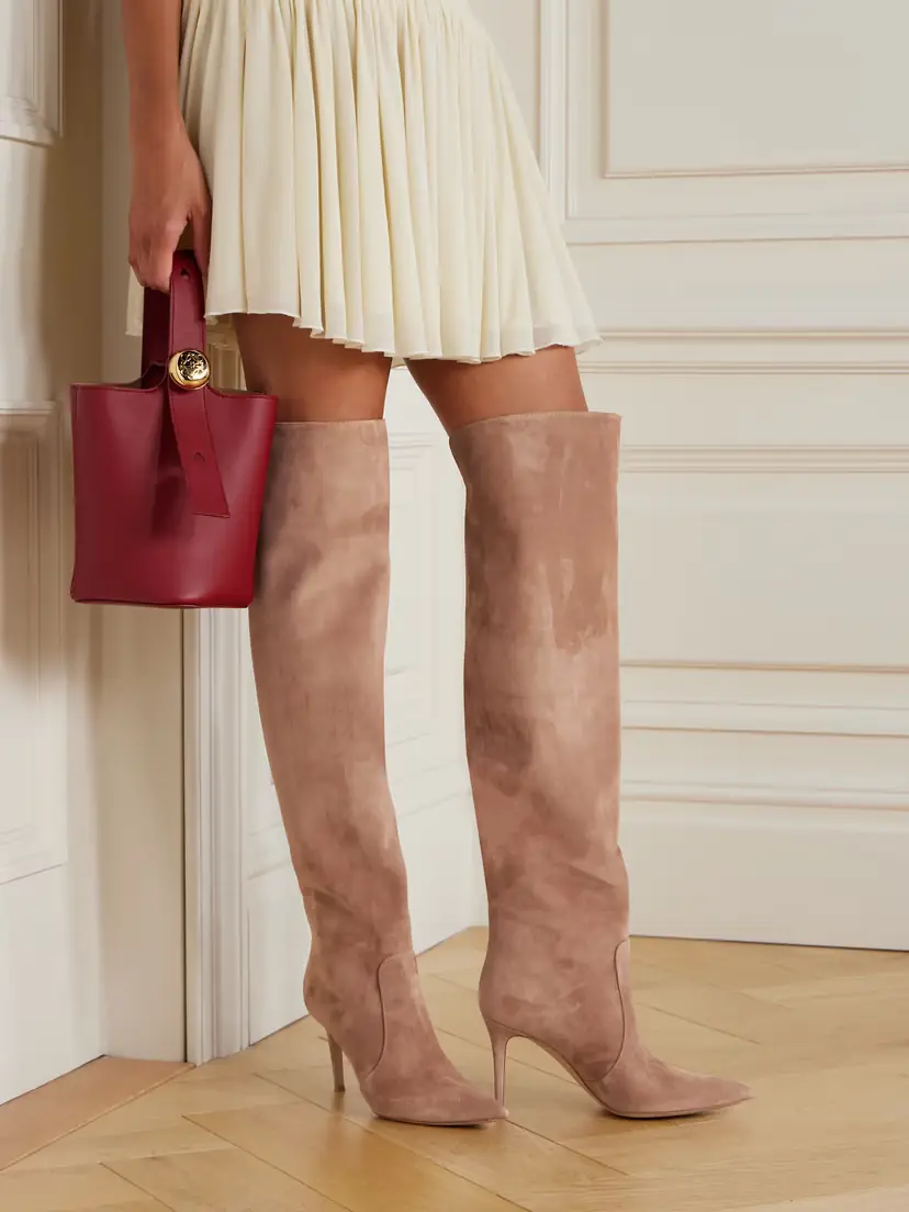 Gianvito Rossi Hansen 85 Suede Over-the-knee Boots | Thumbnail 2 Gianvito Rossi Hansen 85 Suede Over-the-knee Boots | Thumbnail 2