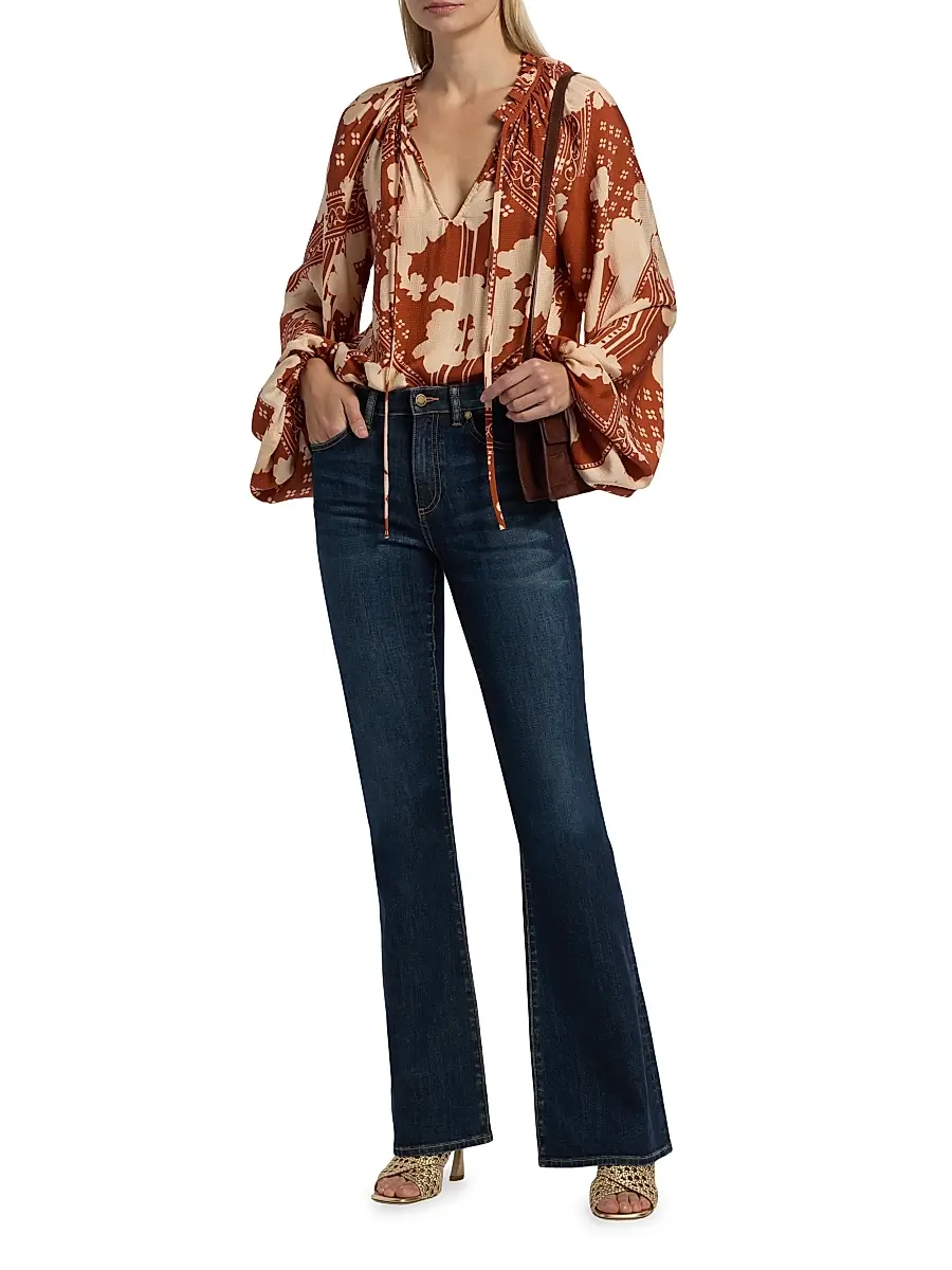 Ramy Brook Women's Helena Flared Jeans | Thumbnail 2