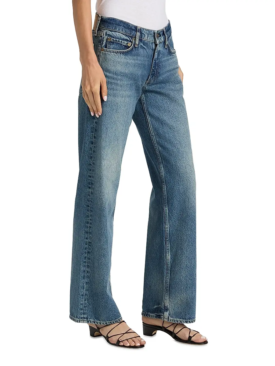rag & bone Women's Cam Low-Rise Full Straight-Leg Jeans | Thumbnail 4 rag & bone Women's Cam Low-Rise Full Straight-Leg Jeans | Thumbnail 4