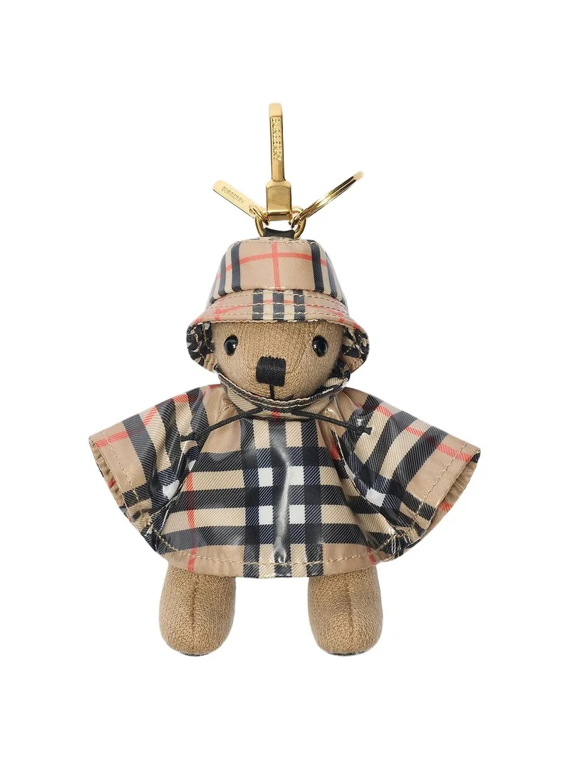Burberry Women's Thomas Raincoat Wool-Cashmere Keychain