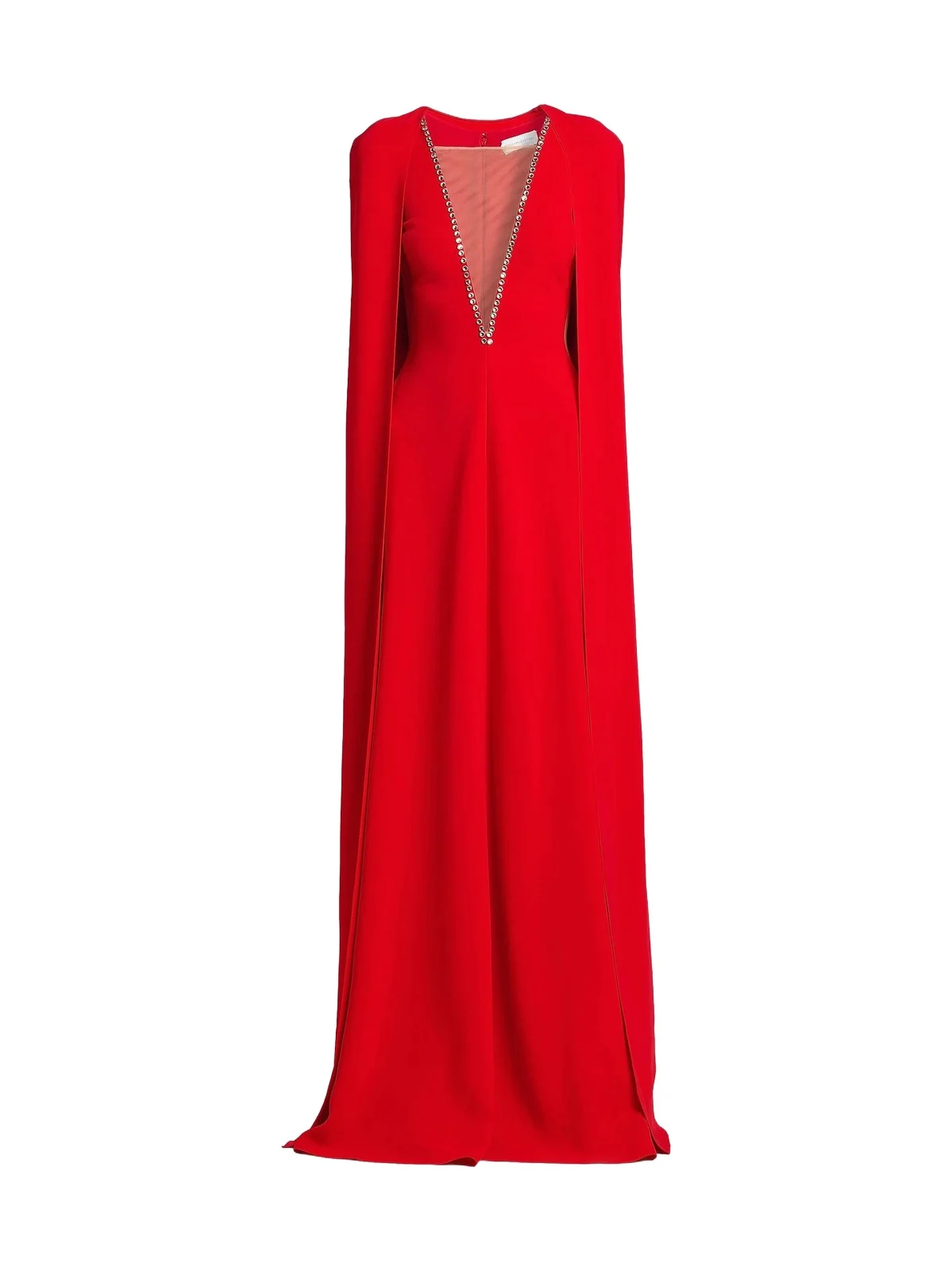 Women's Removable Cape A-Line Gown