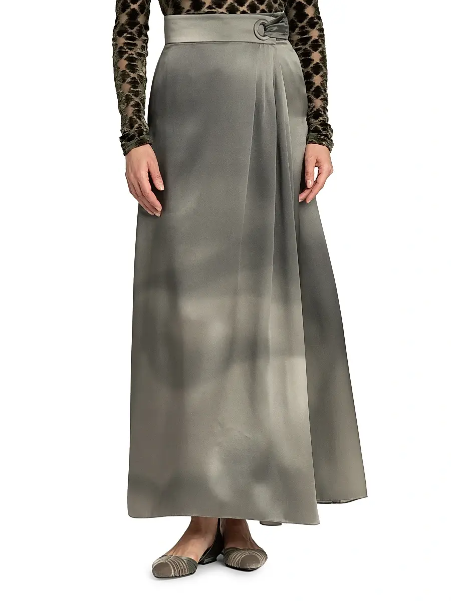 Giorgio Armani Women's Silk Maxi Skirt | Thumbnail 3 Giorgio Armani Women's Silk Maxi Skirt | Thumbnail 3