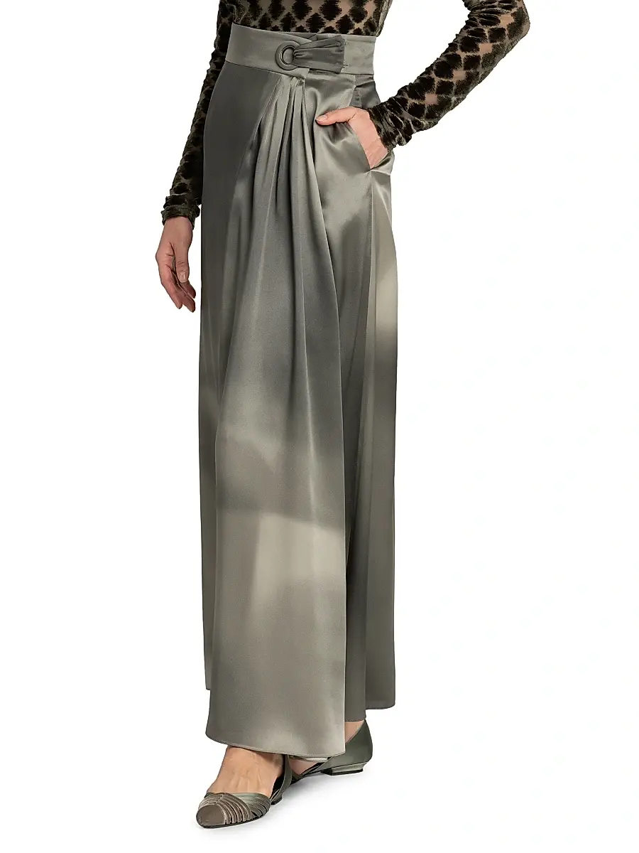 Giorgio Armani Women's Silk Maxi Skirt | Thumbnail 4 Giorgio Armani Women's Silk Maxi Skirt | Thumbnail 4