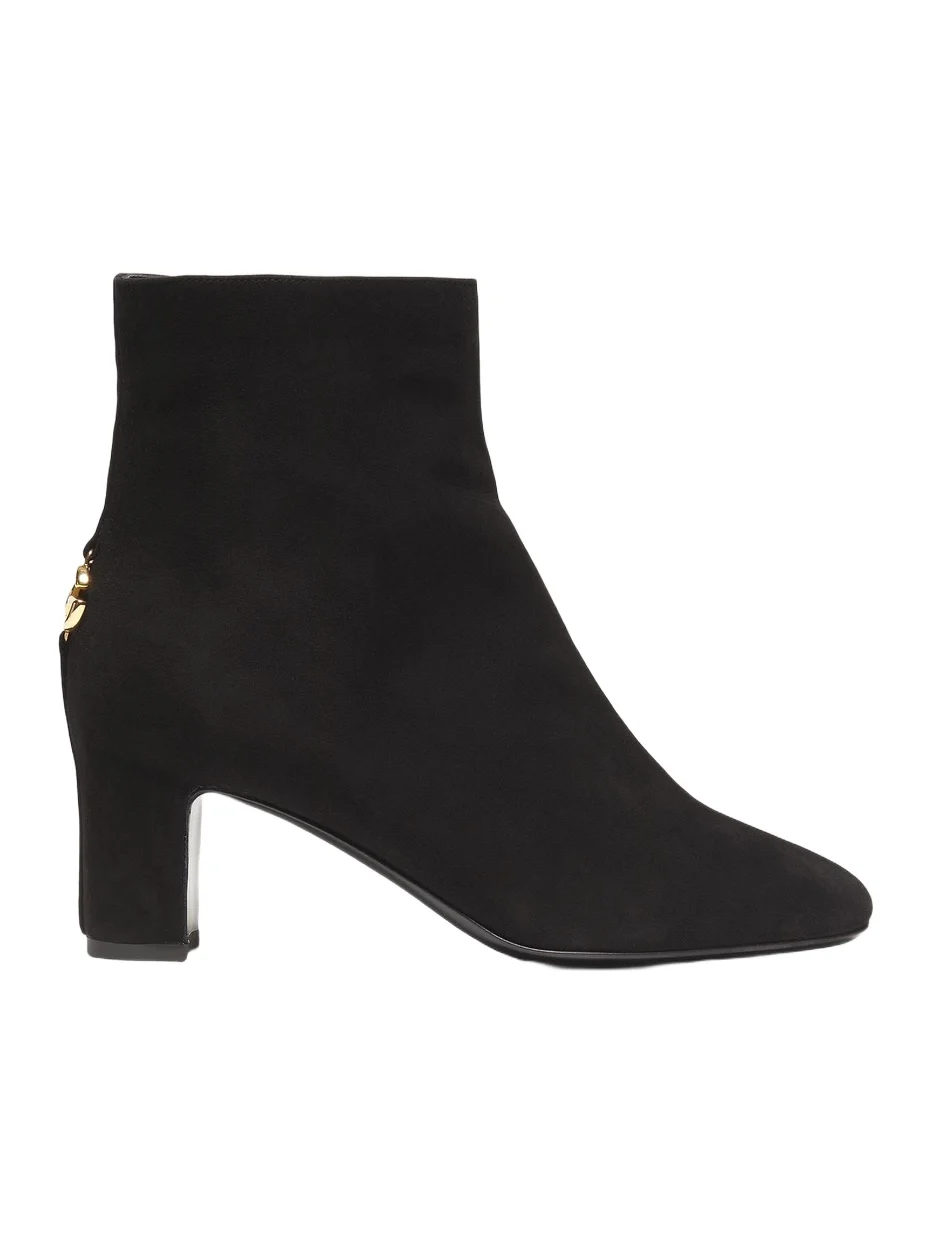 Women's Suede Logo Ankle Boots Women's Suede Logo Ankle Boots