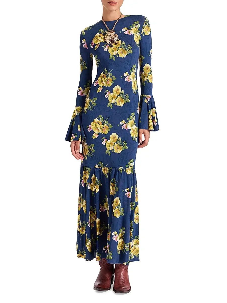 La DoubleJ Women's Alba Dress - Riptide Midnight Blue | Thumbnail 3 La DoubleJ Women's Alba Dress - Riptide Midnight Blue | Thumbnail 3