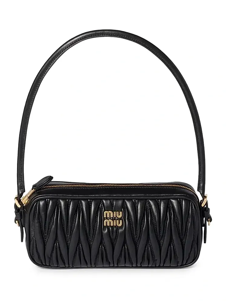 Women's Matelassé Nappa Leather Pouch Women's Matelassé Nappa Leather Pouch