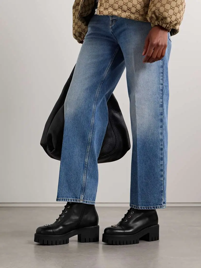 Gucci New Marmont Embellished Leather Ankle Boots | Thumbnail 2 Gucci New Marmont Embellished Leather Ankle Boots | Thumbnail 2
