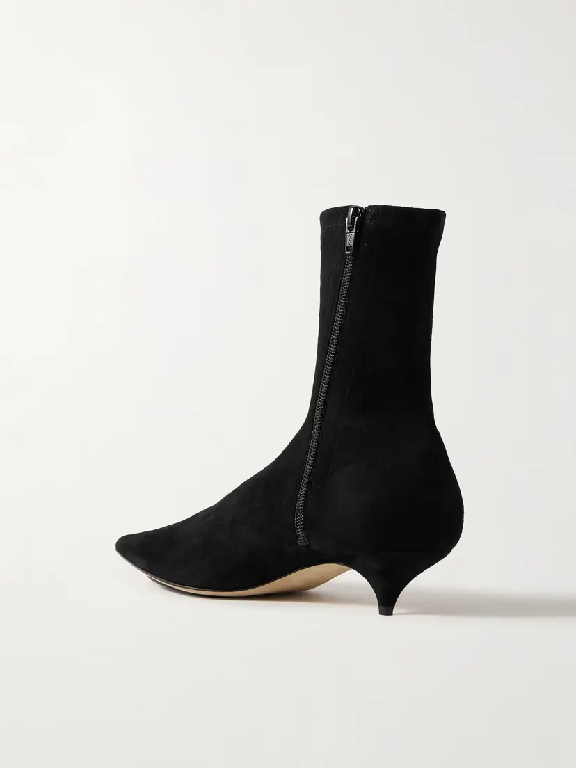 The Row Liisa Suede Ankle Boots | Thumbnail 3 The Row Liisa Suede Ankle Boots | Thumbnail 3