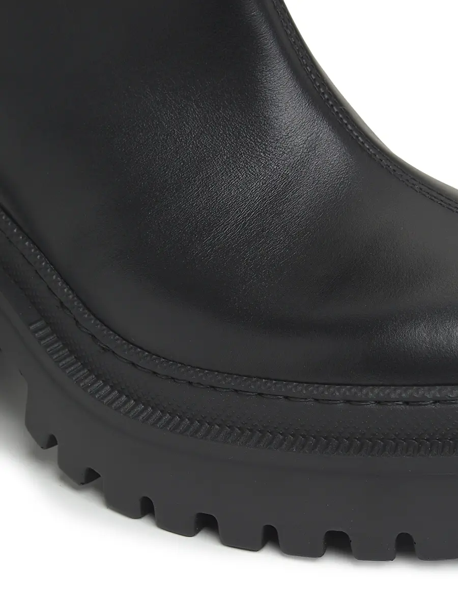 Giuseppe Zanotti Women's 70MM Shearling-Cuff Leather Platform Booties | Thumbnail 6