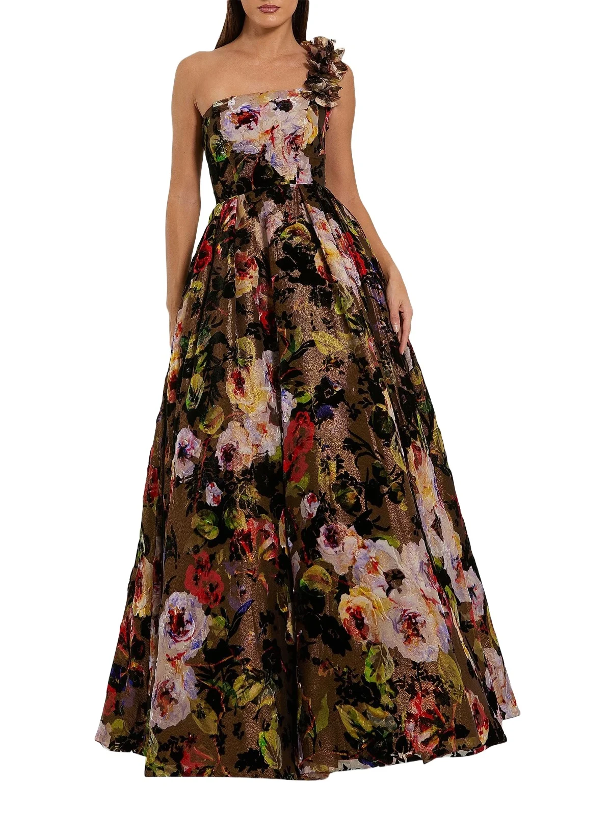 Women's Floral Organza Gown