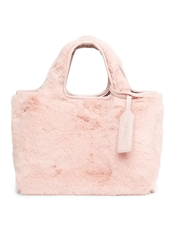 Women's Mini Faux Fur Market Tote Bag Women's Mini Faux Fur Market Tote Bag
