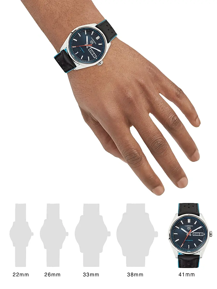 TAG Heuer Men's Carrera Stainless Steel & Leather Strap Watch/41MM - Black | Thumbnail 2 TAG Heuer Men's Carrera Stainless Steel & Leather Strap Watch/41MM - Black | Thumbnail 2