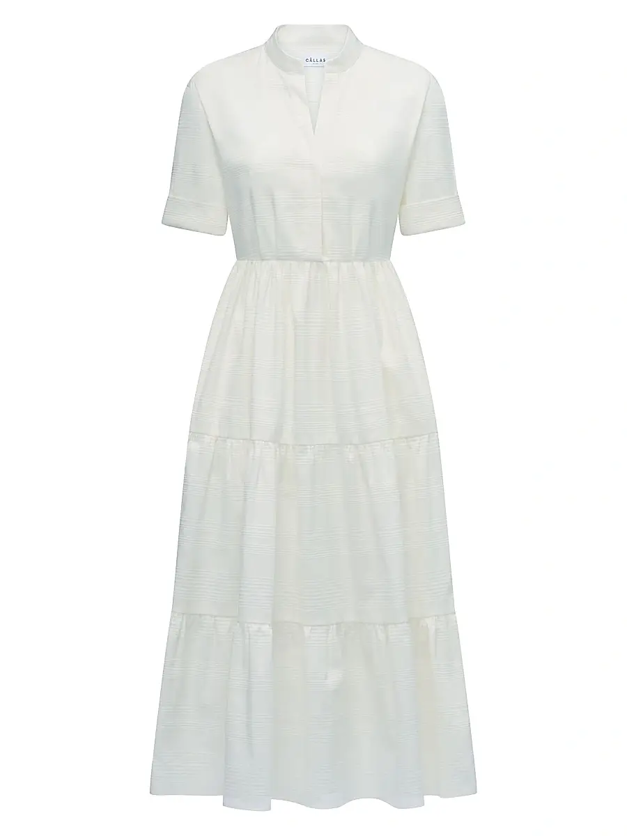 CALLAS MILANO Women's Sardinia Tiered Dress