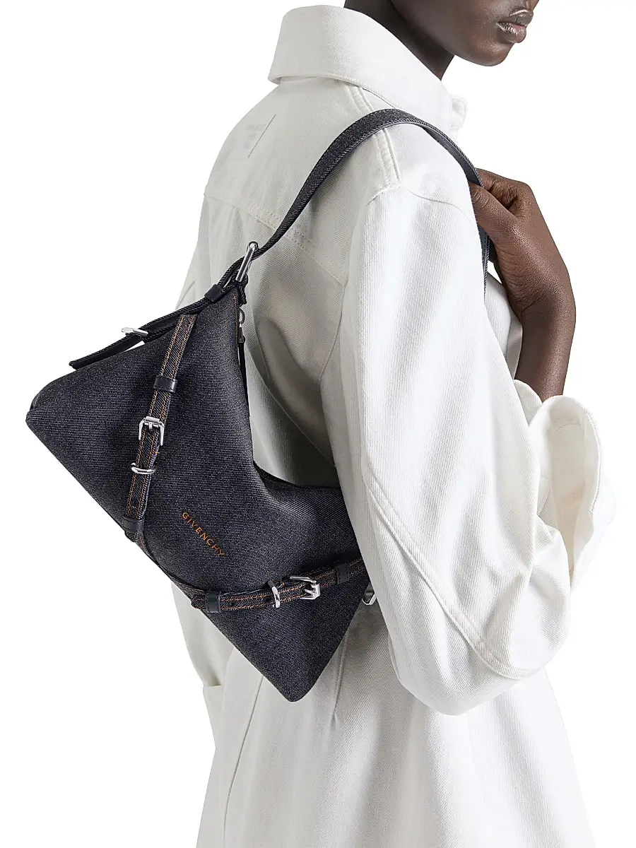 Givenchy Women's Mini Voyou Bag in Denim - Indigo Blue | Thumbnail 2 Givenchy Women's Mini Voyou Bag in Denim - Indigo Blue | Thumbnail 2