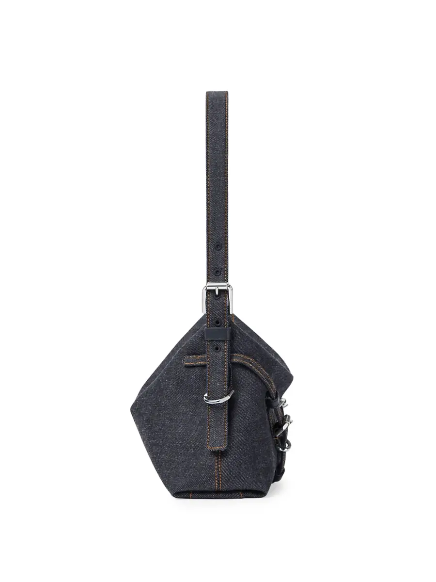 Givenchy Women's Mini Voyou Bag in Denim - Indigo Blue | Thumbnail 4 Givenchy Women's Mini Voyou Bag in Denim - Indigo Blue | Thumbnail 4