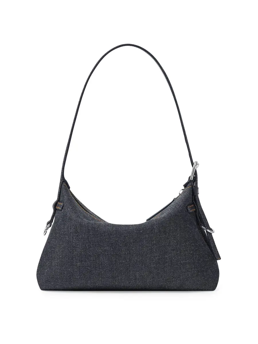 Givenchy Women's Mini Voyou Bag in Denim - Indigo Blue | Thumbnail 5 Givenchy Women's Mini Voyou Bag in Denim - Indigo Blue | Thumbnail 5