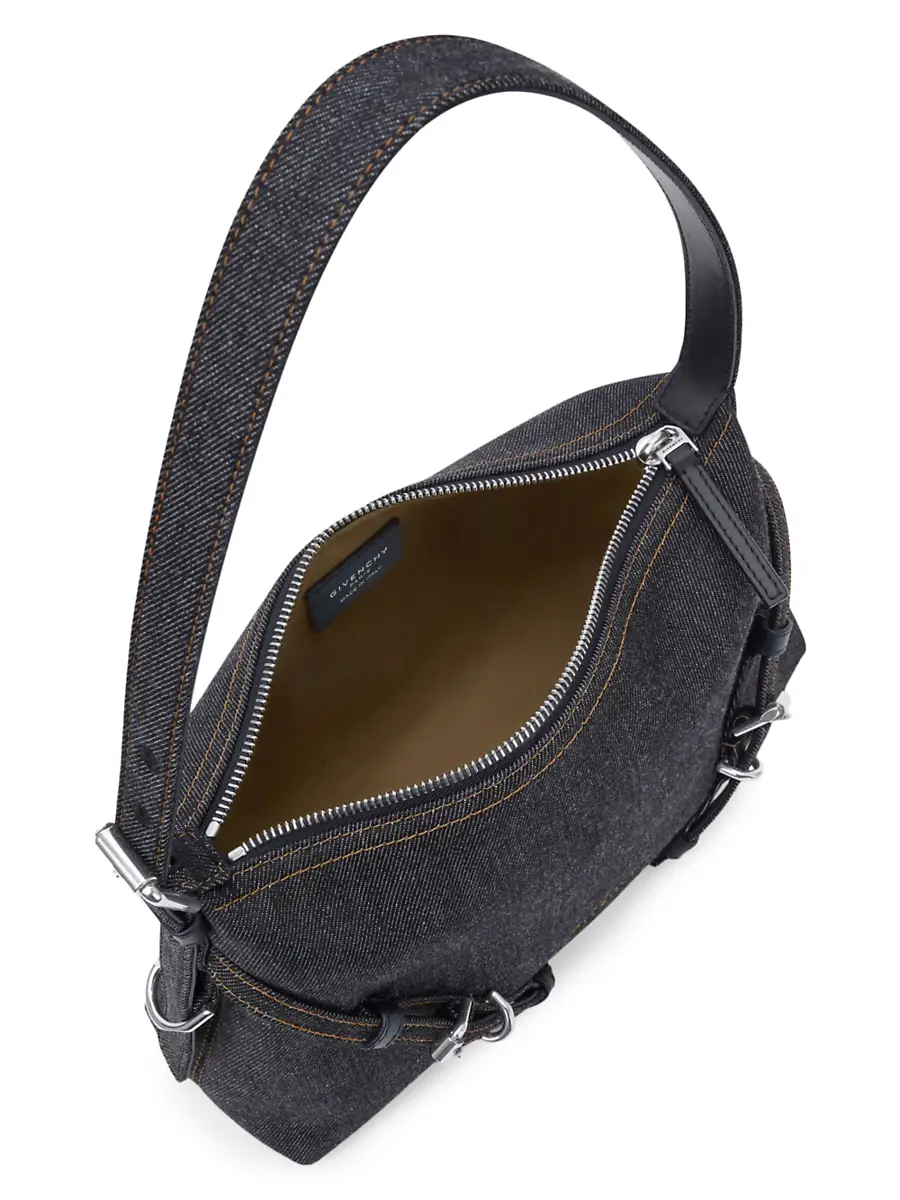 Givenchy Women's Mini Voyou Bag in Denim - Indigo Blue | Thumbnail 6 Givenchy Women's Mini Voyou Bag in Denim - Indigo Blue | Thumbnail 6