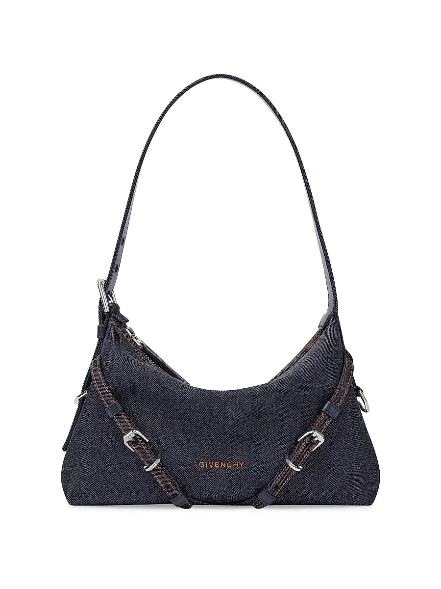 Women's Mini Voyou Bag in Denim - Indigo Blue